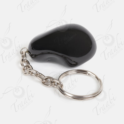 Llavero de piedra Turmalina negra paquete de 25 piezas