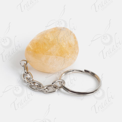 Llavero de piedra Cuarzo Citrino paquete de 25 piezas