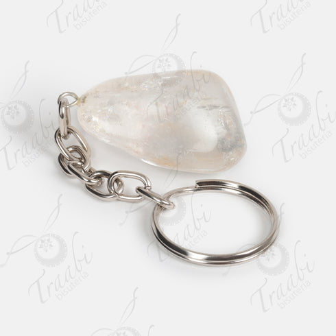 Llavero de piedra Cuarzo Cristalino paquete de 25 piezas