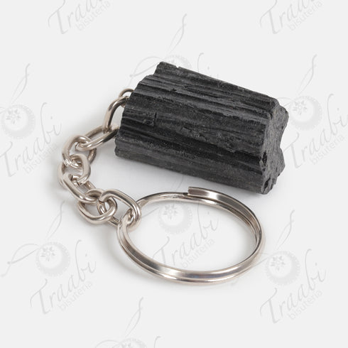 Llavero de piedra Turmalina negra paquete de 25 piezas