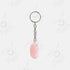 Llavero de piedra Cuarzo rosa paquete de 25 piezas