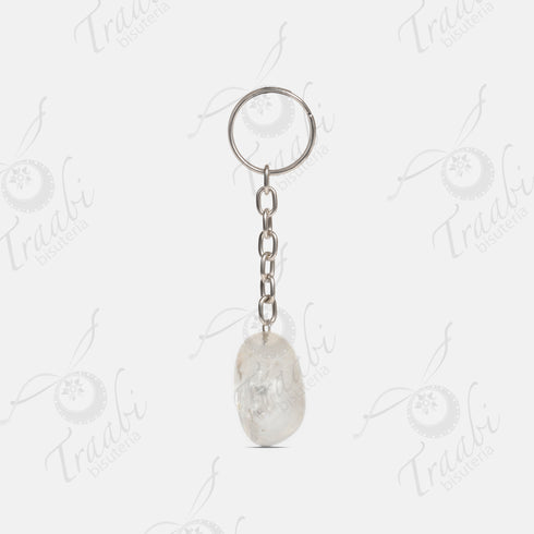 Llavero de piedra Cuarzo Cristalino paquete de 25 piezas
