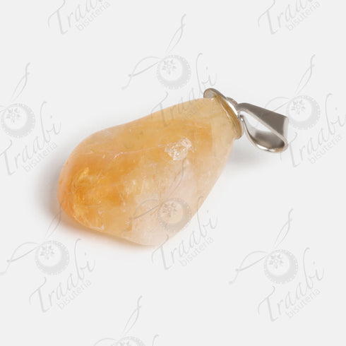 Pendiente de piedra Cuarzo Citrino paquete de 25 piezas