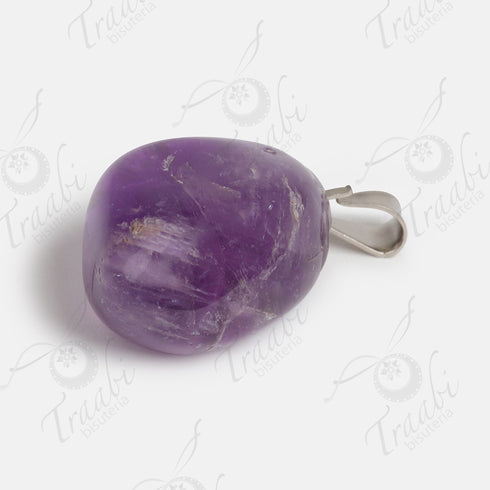 Pendiente de piedra Amatista paquete de 25 piezas