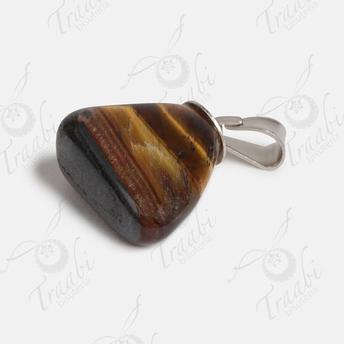 Pendiente de piedra Ojo de tigre paquete de 25 piezas