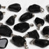 Pendiente de piedra Turmalina negra paquete de 25 piezas