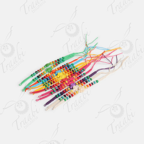 Pulsera tortuga tejida de hilo Mix