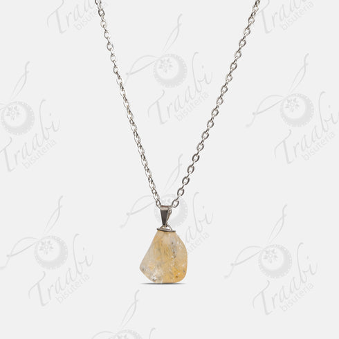 Pendiente de piedra Cuarzo Citrino paquete de 25 piezas