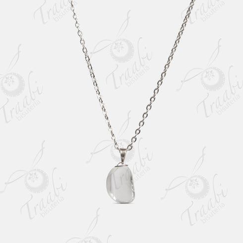 Pendiente de piedra Cuarzo Cristalino paquete de 25 piezas