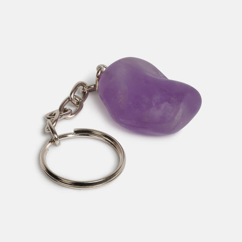 Llavero de piedra Amatista paquete de 25 piezas