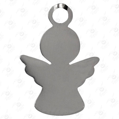 Dije de acero de Ángel 10 unidades por pieza