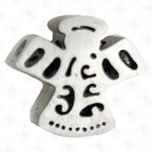 Dije de acero de Ángel grueso 10 unidades por pieza