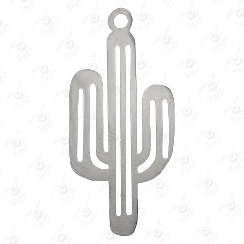 Dije de acero de cactus 10 unidades por pieza