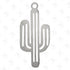 Dije de acero de cactus 10 unidades por pieza