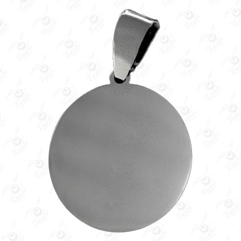 Dije de acero de circulo 10 unidades por pieza