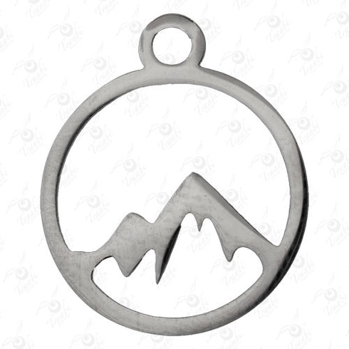 Dije de acero de circulo 10 unidades por pieza