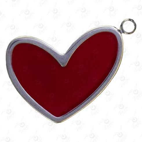 Dije de acero de corazón 10 unidades por pieza modelo n°3