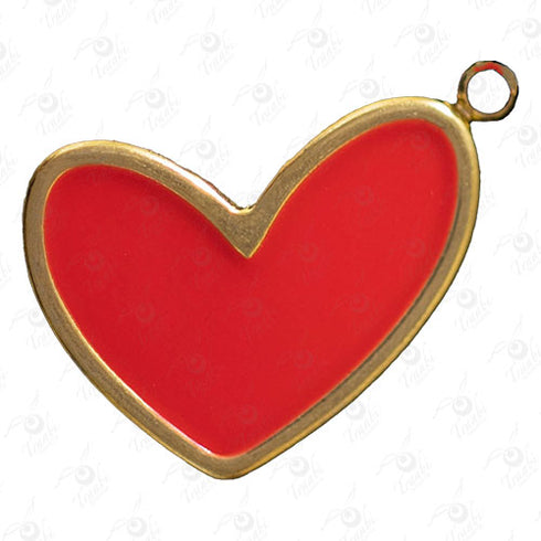 Dije de acero de corazón 10 unidades por pieza modelo n°3