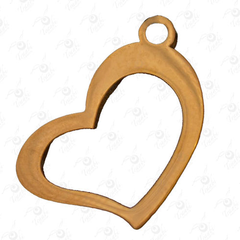 Dije de acero de corazón 10 unidades por pieza modelo n°5