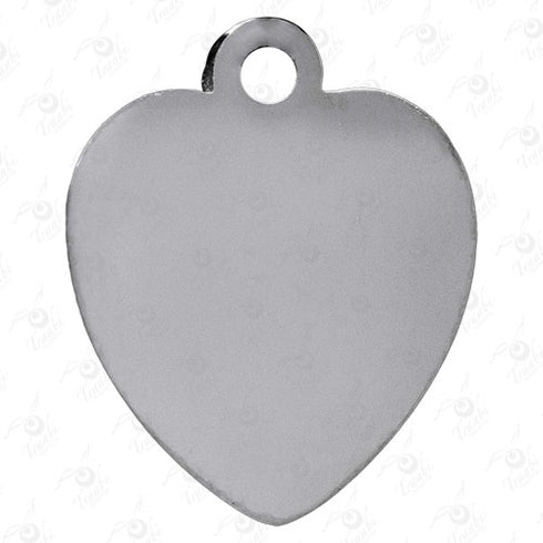 Dije de acero de corazón 10 unidades por pieza modelo n°10