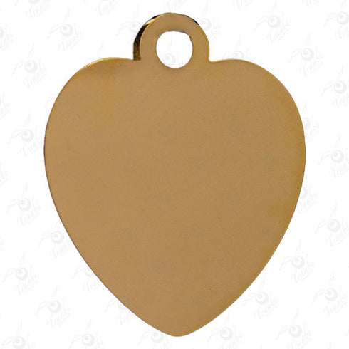 Dije de acero de corazón 10 unidades por pieza modelo n°10