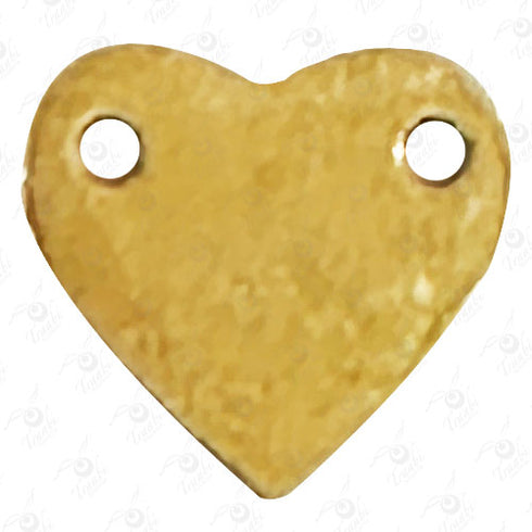 Dije de acero de corazón 10 unidades por pieza modelo n°11