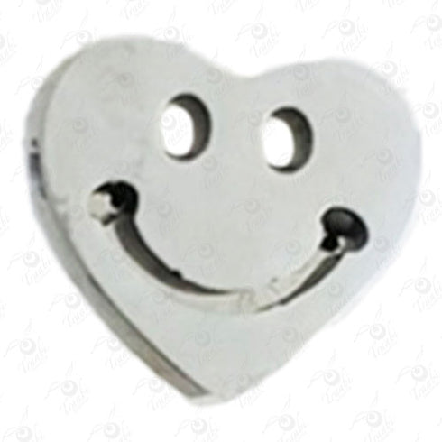 Dije de acero de corazón 10 unidades por pieza modelo n°15