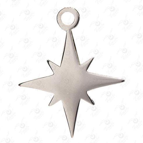 Dije de acero de estrella 10 unidades por pieza modelo n°2