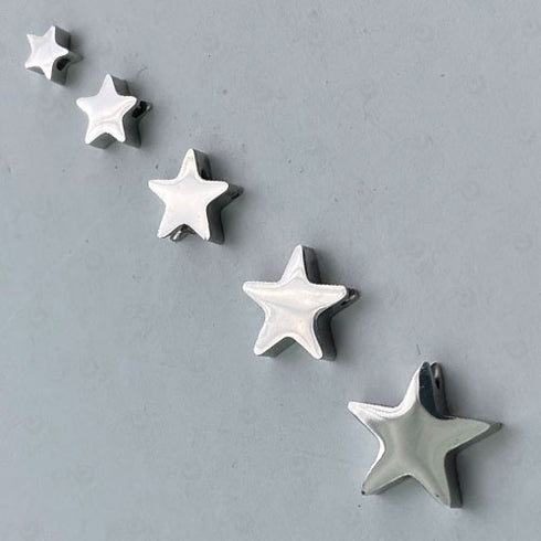 Dije de acero de estrella 10 unidades por pieza modelo n°5