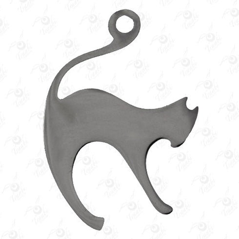 Dije de acero de gato 10 unidades por pieza