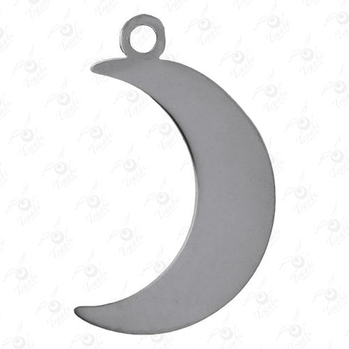 Dije de acero de luna 10 unidades por pieza