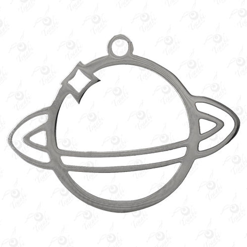 Dije de acero de planeta 10 unidades por pieza