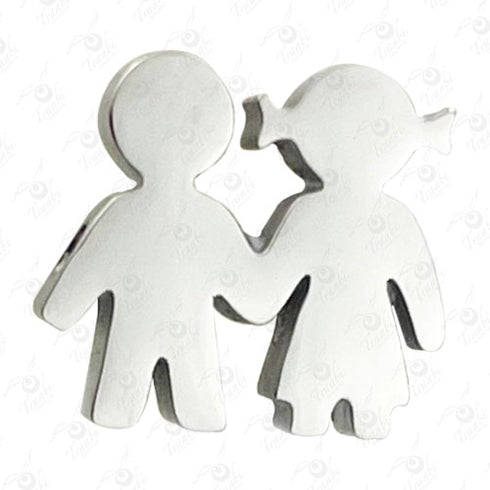 Dije de acero de niños 10 unidades por pieza