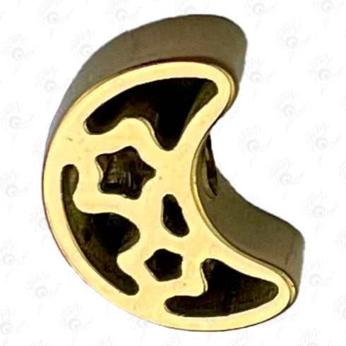 Dije de acero de luna 10 unidades por pieza