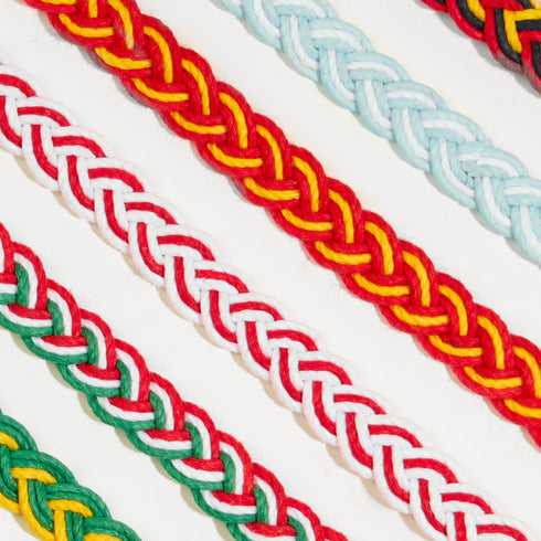 World Team Edition Fabric Bracelet BRAID (Pack of one dozen)
