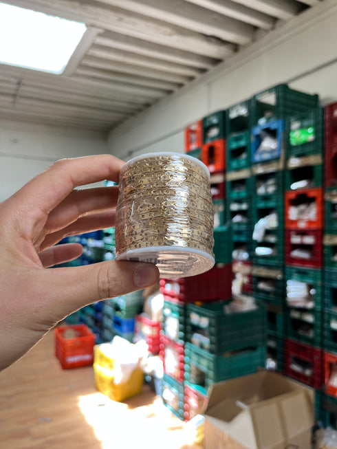 Cadena de acero 50m por rollo modelo n°5