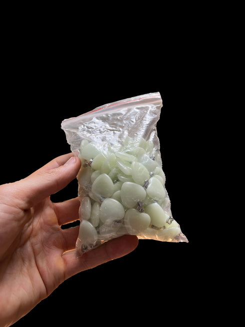 DIJE DE VIDRIO de CORAZON 100u / pza