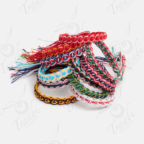 World Team Edition Fabric FLAT Wristbands (Pack of one dozen)