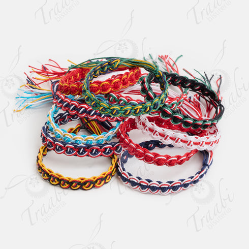 World Team Edition Fabric FLAT Wristbands (Pack of one dozen)