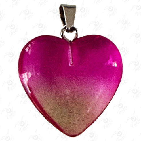 DIJE DE VIDRIO de CORAZON 100u / pza