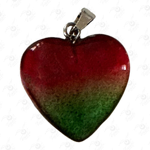 DIJE DE VIDRIO de CORAZON 100u / pza