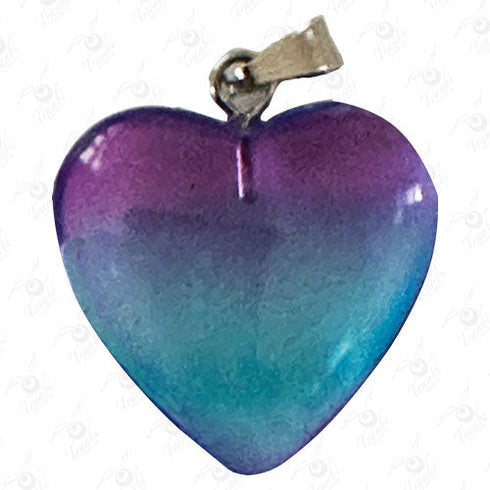 DIJE DE VIDRIO de CORAZON 100u / pza