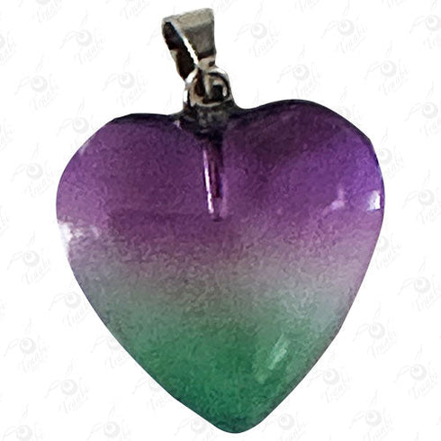 DIJE DE VIDRIO de CORAZON 100u / pza